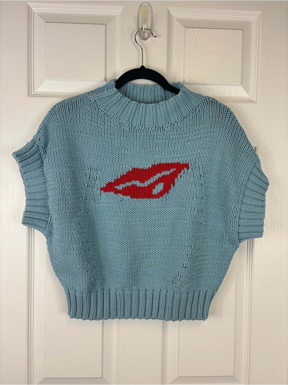 Anthropologie Maeve Pippa blue mock neck sweater sz sm - Picture 5 of 9